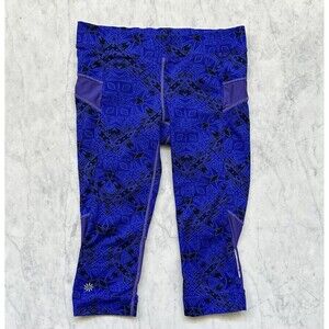 ATHLETA Women’s Legging XS Cairo Bare to Run Knicker Cropped Capri Purple